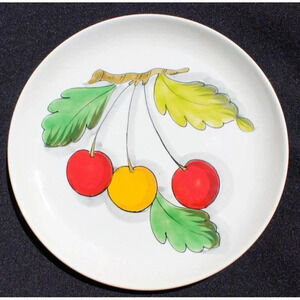 Vintage MANCIOLI ITALY 8.5" Vine Of Tomatoes Salad / Dinner Plate - RARE